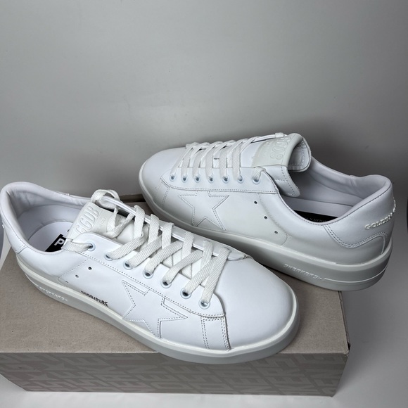 Golden Goose Men’s Pure Star Optic White Sneakers size US 8 /EUR 41 Authentic - Picture 2 of 7